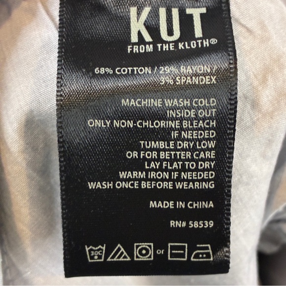 Kut from the Kloth Women’s 18W Grey Ankle Pants Cotton/Rayon/Spandex Work Casual - Picture 5 of 11